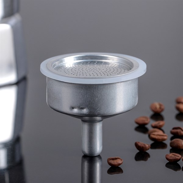 Фильтр-воронка для гейзерной кофеварки на 3 чашки, в комплекте с силиконовой прокладкой - фото 314818412