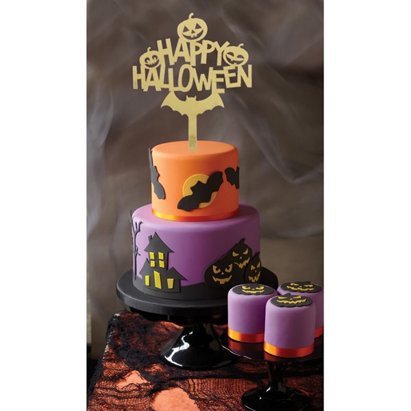 Топпер в торт "Счастливого хэллоуина", фетр - фото 314818514