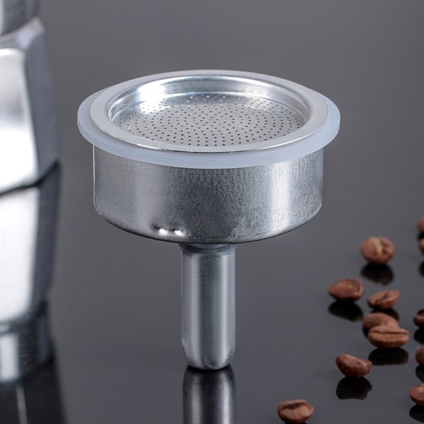 Фильтр-воронка для гейзерной кофеварки на 6 чашек, в комплекте с силиконовой прокладкой - фото 314818418